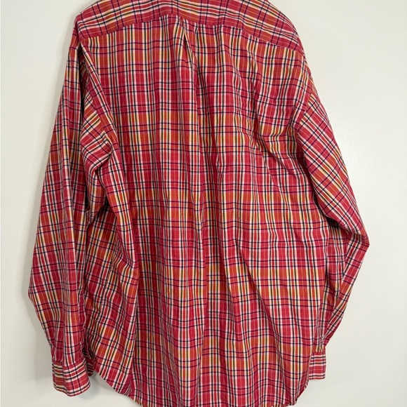 Ralph Lauren “Blake” Red and Yellow Plaid Button Down Shirt Mens size XXL - Picture 5 of 10